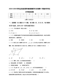 2024-2025学年山东省东营市垦利县数学九年级第一学期开学学业水平测试试题【含答案】