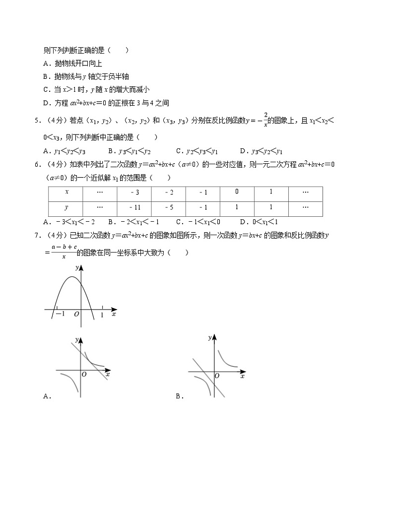 2024-2025学年初中上学期九年级数学第一次月考卷（沪科版）（考试版）【测试范围：第二十一章】第2页
