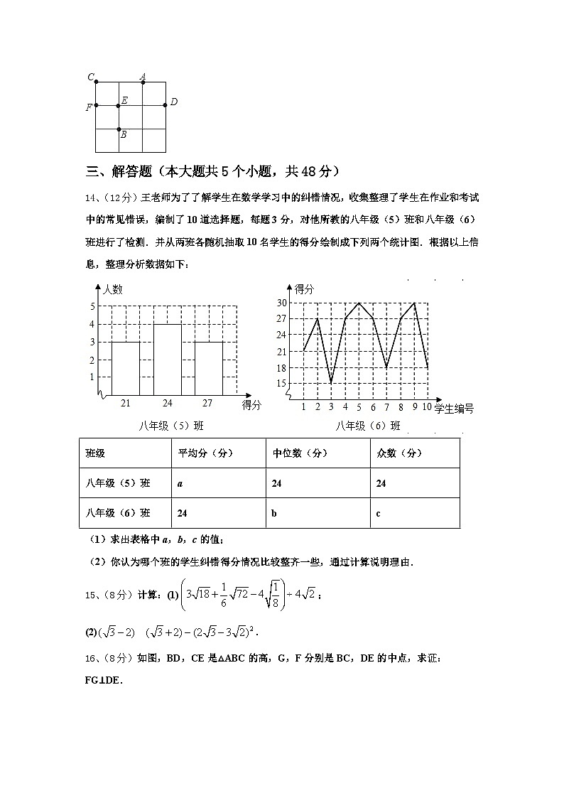 2024-2025学年山东省郓城县联考数学九上开学检测模拟试题【含答案】第3页