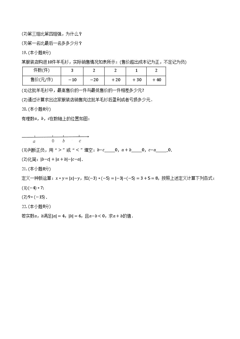 1.6有理数的减法 冀教版（2024）初中数学七年级上册同步练习（含详细答案解析）03