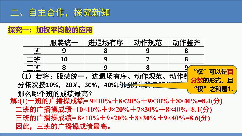 6.1 平均数第2课时（同步课件）八年级数学上册同步课堂（北师大版）第5页