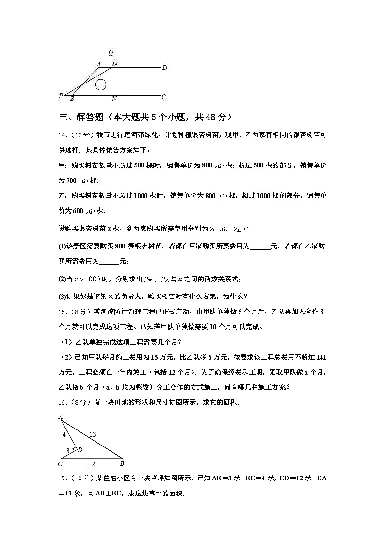 2024-2025学年四川省乐山市第五中学数学九年级第一学期开学检测试题【含答案】第3页