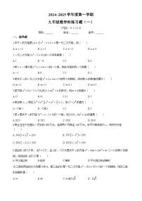 广东省汕头市潮南区陈店宏福外语学校2024-2025学年九年级上学期9月月考数学试题