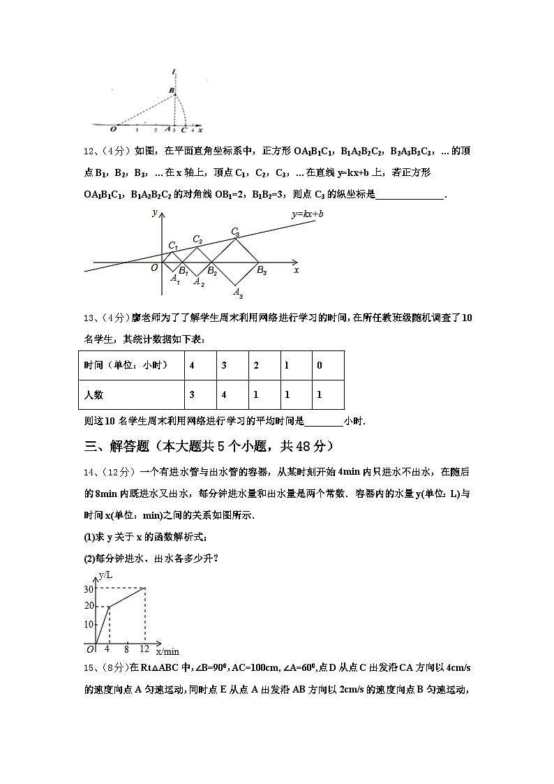 2024年安徽省亳州市黉高级中学九上数学开学监测试题【含答案】第3页