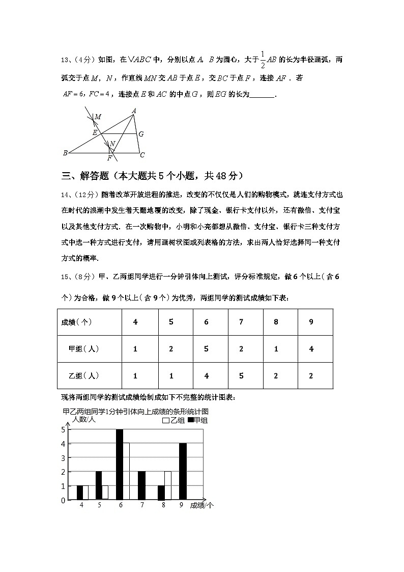 2024年安徽省池州市石台县九年级数学第一学期开学教学质量检测模拟试题【含答案】第3页
