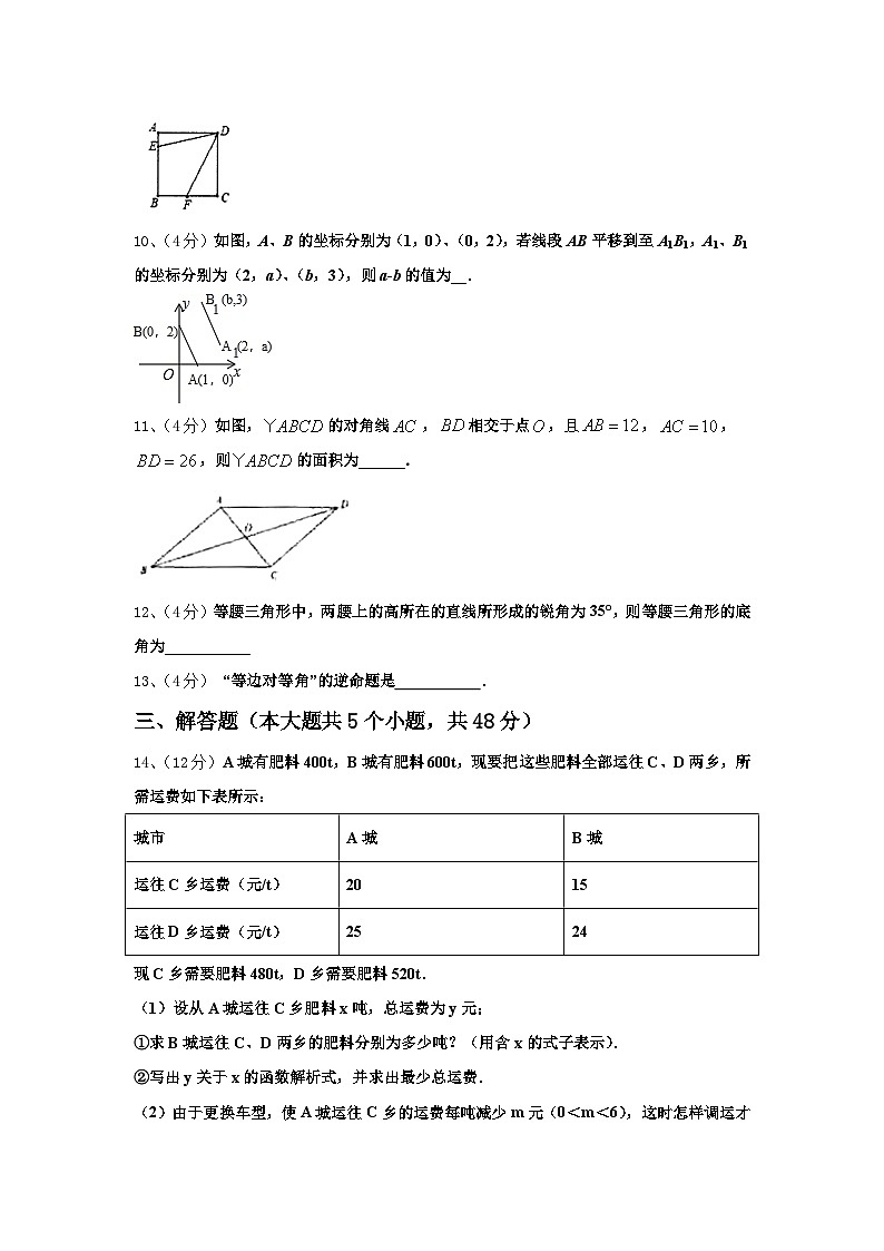 2024年安徽省蒙城数学九上开学教学质量检测试题【含答案】03