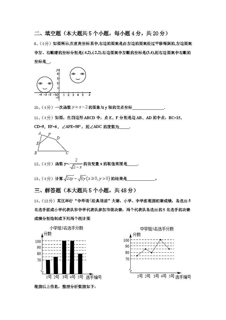 2024年安徽省明光市数学九年级第一学期开学综合测试模拟试题【含答案】03