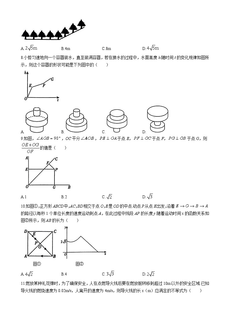 河北峰峰实验学校2024届九年级下学期中考模拟考试数学试卷(含答案)第2页