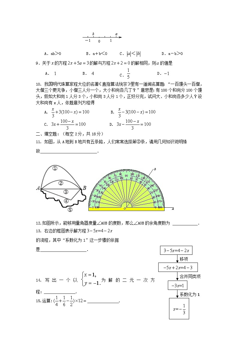 2020-2021学年北京市东城区七年级上册期末数学试卷及答案02