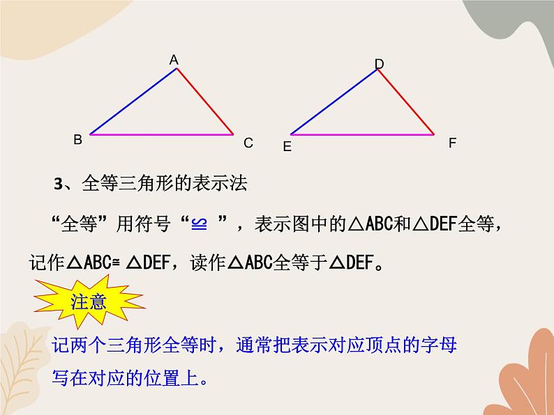 青岛版（六三制）数学八年级上册 第1章  全等三角形  复习课件第6页