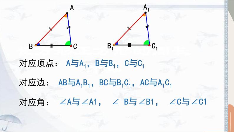 青岛版（六三制）数学八年级上册 1.1 全等三角形课件08