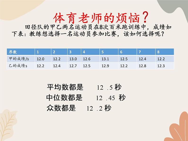 青岛版（六三制）数学八年级上册 4.5方差-第一课时_课件第2页