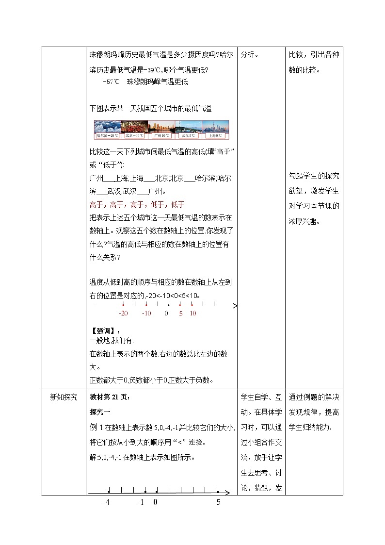 【新课标新教材】浙教版数学七年级上册1.4有理数的大小比较（课件+教案+学案）02