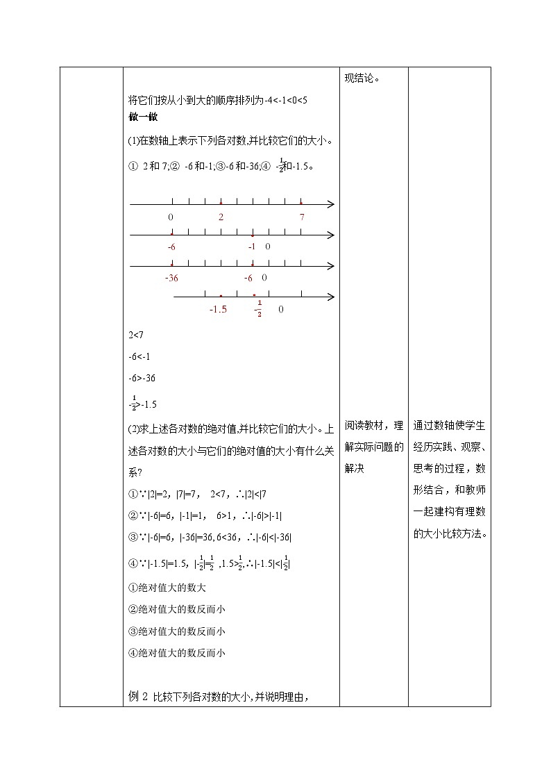 【新课标新教材】浙教版数学七年级上册1.4有理数的大小比较（课件+教案+学案）03
