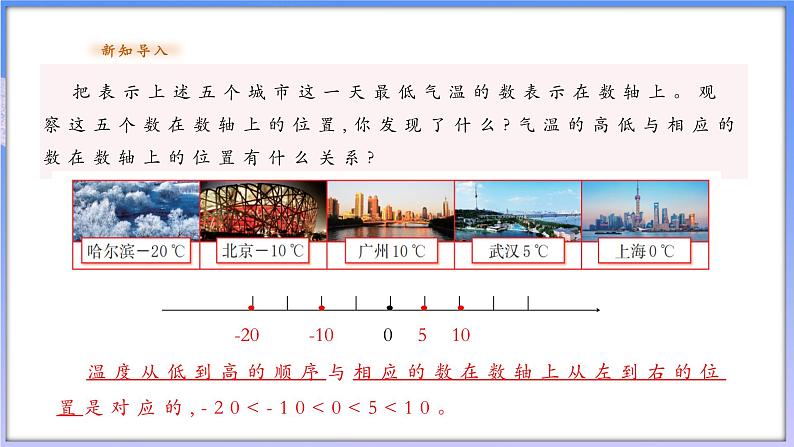 【新课标新教材】浙教版数学七年级上册1.4有理数的大小比较（课件+教案+学案）05