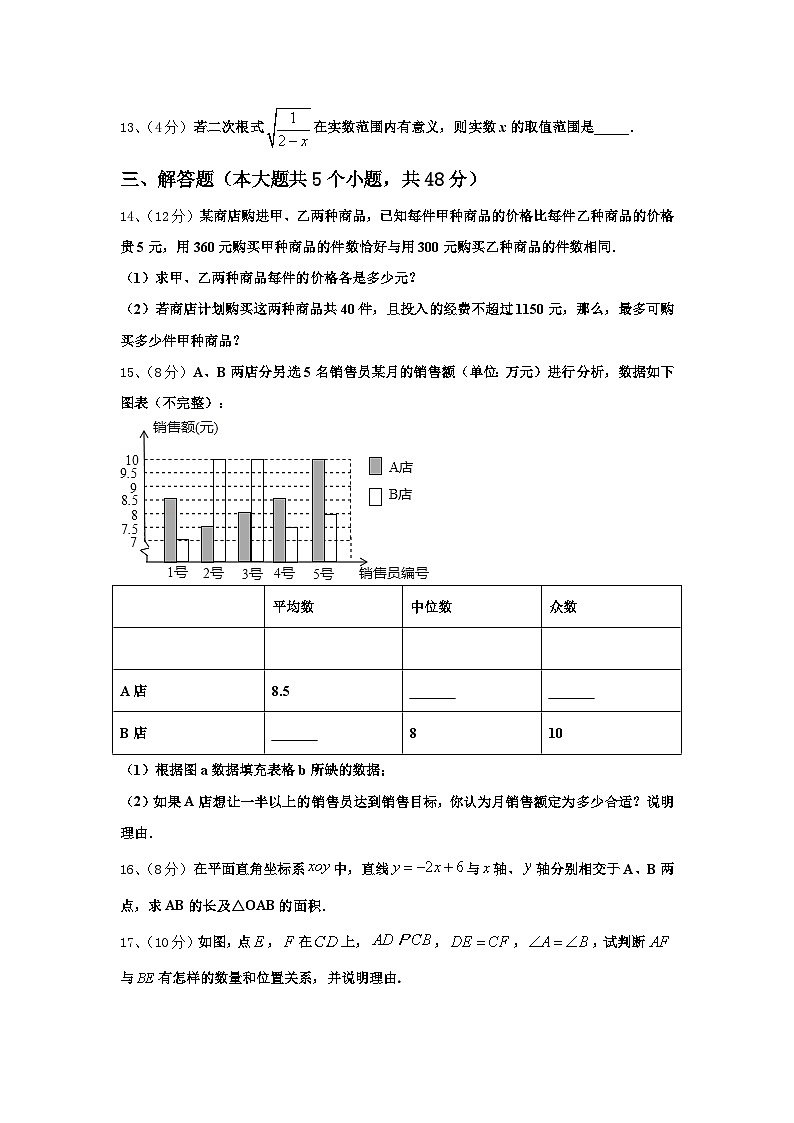 2024年福建省泉州市洛江区九年级数学第一学期开学学业质量监测试题【含答案】03