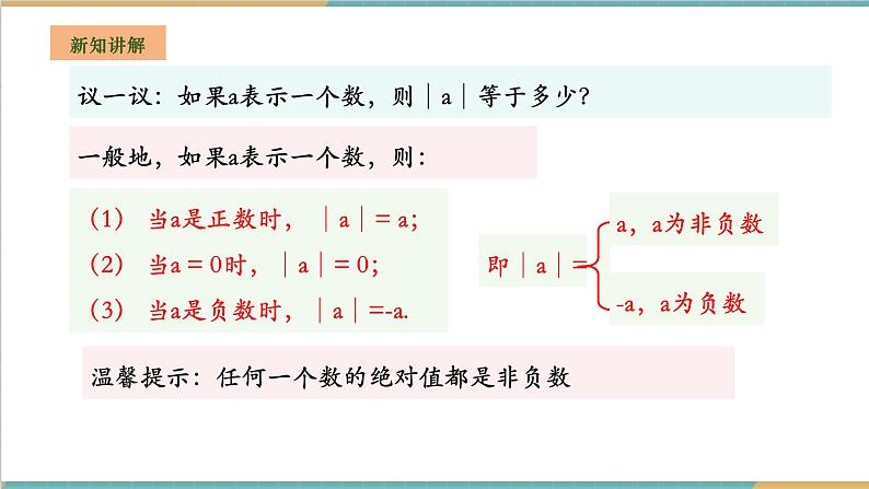 湘教版数学七年级上册1.2.3 绝对值（课件+教案+大单元整体教学设计）07