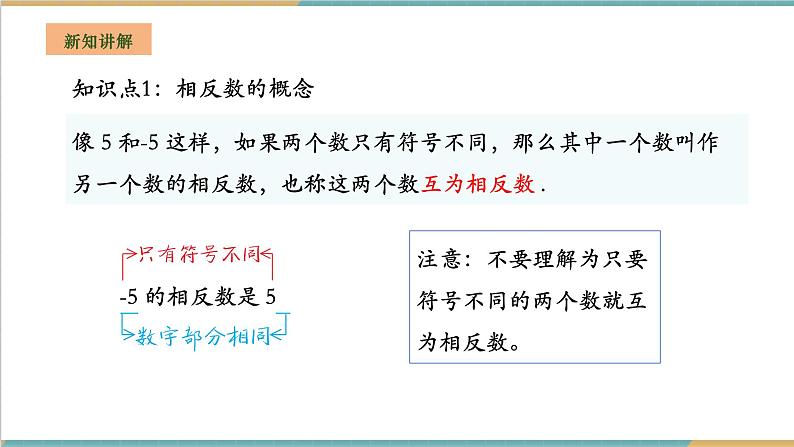 湘教版数学七年级上册1.2.2 相反数（课件+教案+大单元整体教学设计）05