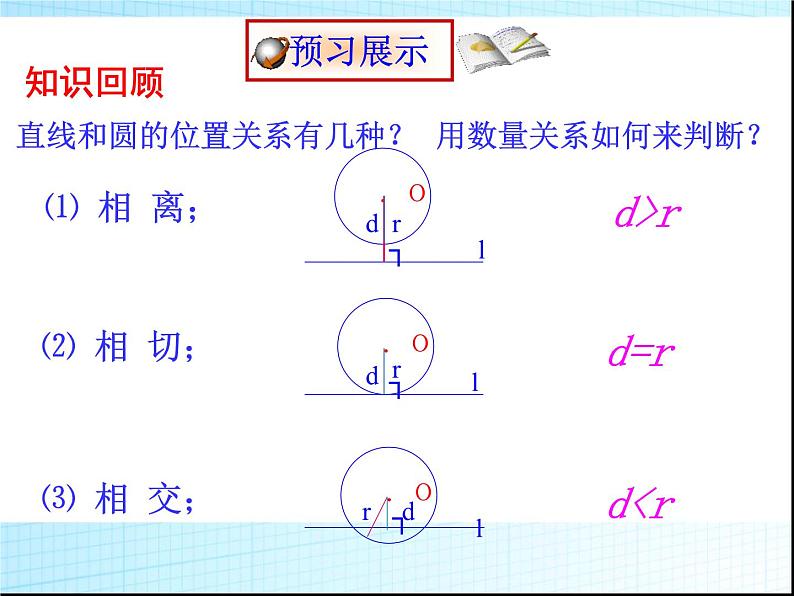 24.2.2 直线和圆的位置关系2 人教版数学九年级上册课件第3页