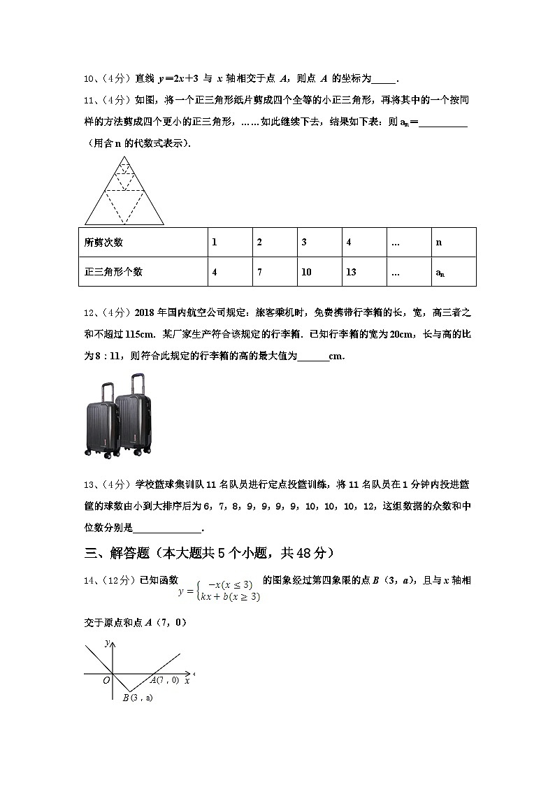2024年广西壮族自治区河池市九上数学开学学业质量监测试题【含答案】03