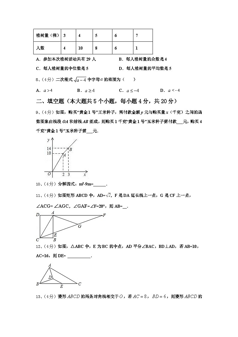 2024年哈尔滨市风华中学数学九年级第一学期开学学业水平测试模拟试题【含答案】02