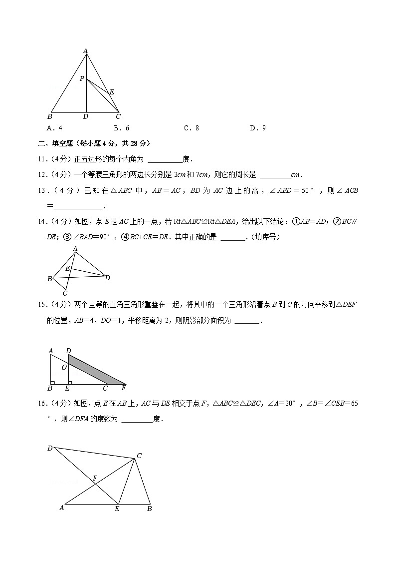 _广东省东莞市光明中学2023-2024学年八年级上学期期中数学试卷第3页