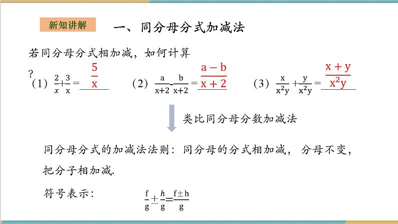 1.4.1同分母分式加减法第4页