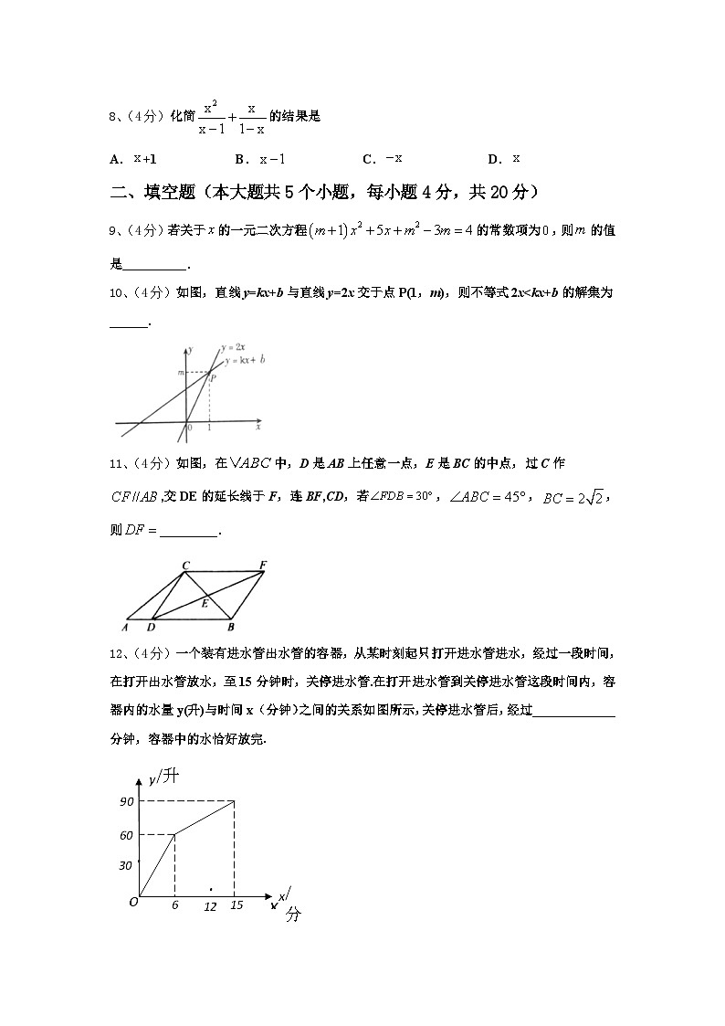 2024年湖北省武汉市洪山高级中学数学九上开学统考试题【含答案】第3页