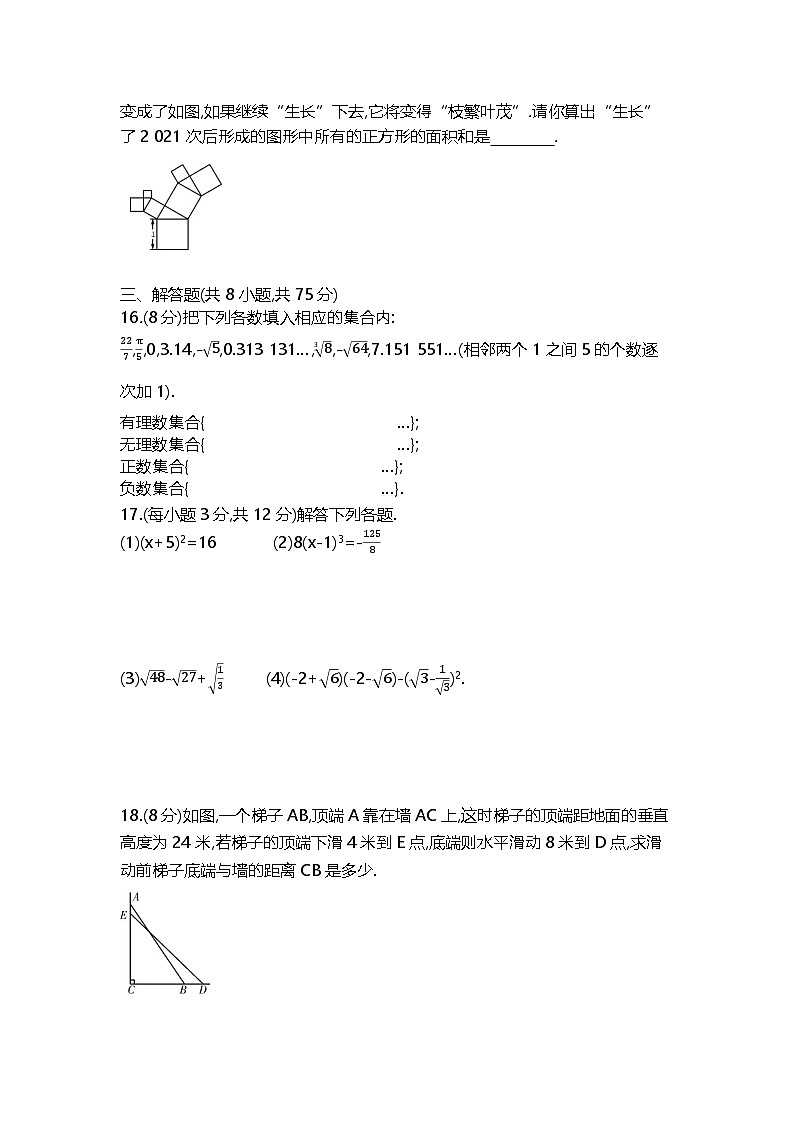 2024-2025学年北师大版八年级数学上册第一次月考综合测试卷第3页
