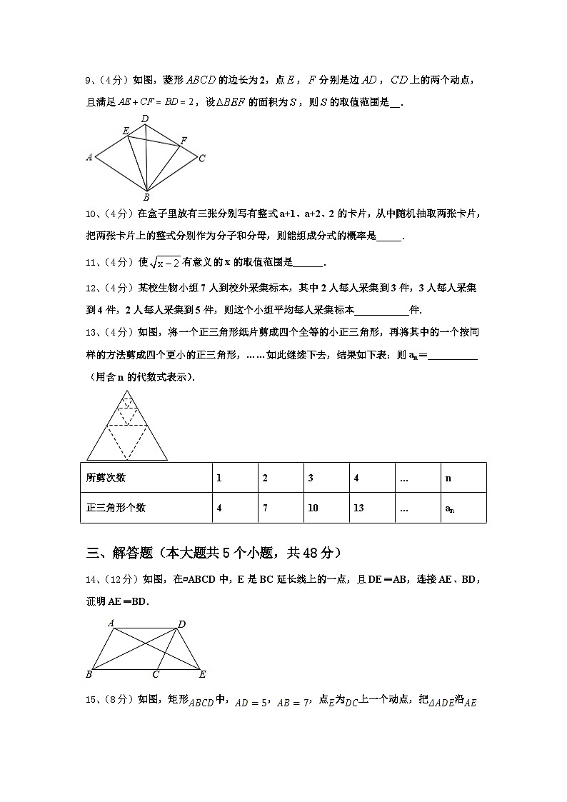 2024年湖南省长沙市西雅中学数学九年级第一学期开学达标检测模拟试题【含答案】03