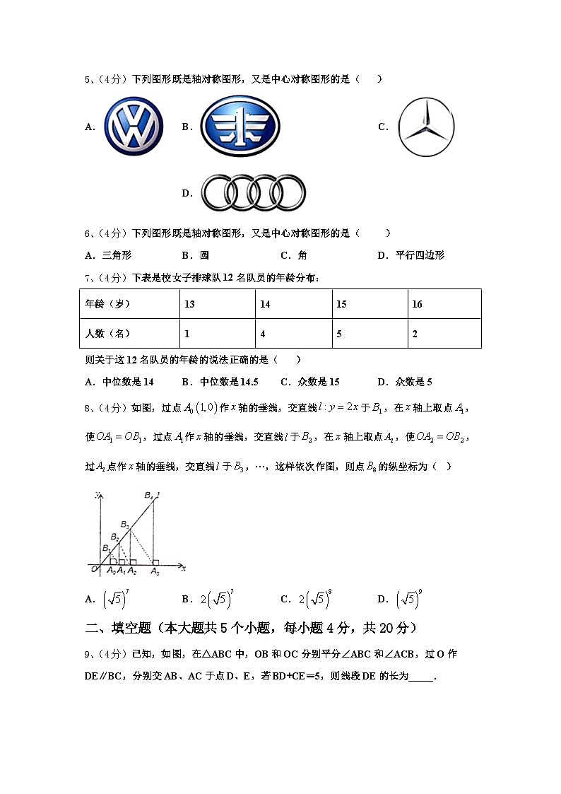 2024年吉林省延边朝鲜族自治州名校数学九上开学考试模拟试题【含答案】第2页
