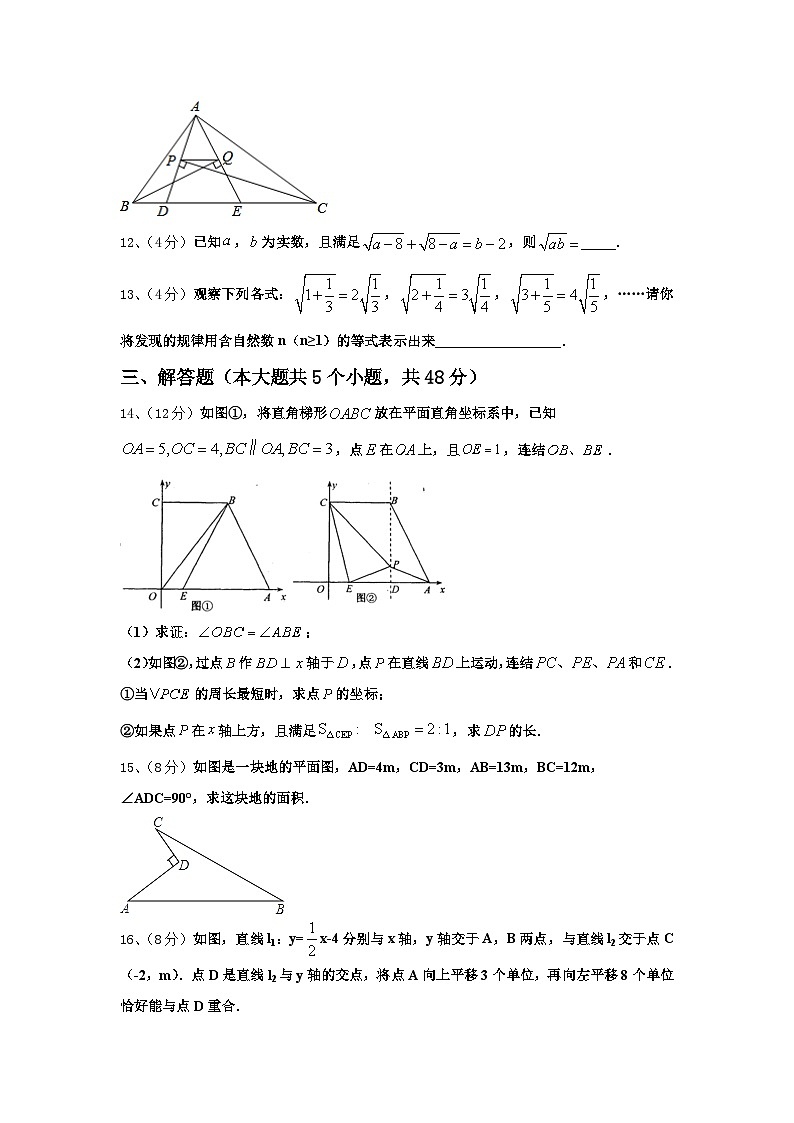 四川省自贡市富顺县板桥中学2024-2025学年上学期九年级数学第一次月考试题03