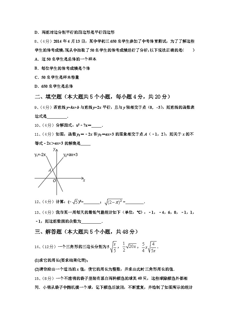 2024年江苏省无锡市桃溪中学数学九年级第一学期开学教学质量检测模拟试题【含答案】03