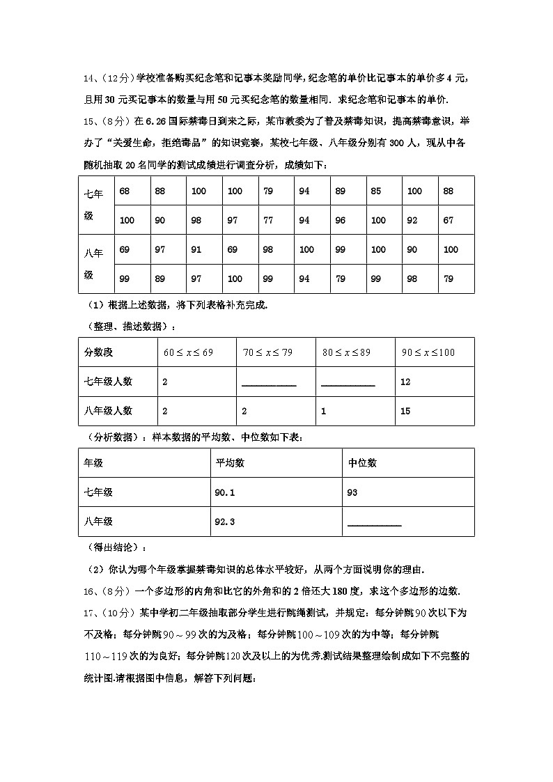 2024年辽宁省营口大石桥市石佛中学数学九年级第一学期开学联考试题【含答案】第3页