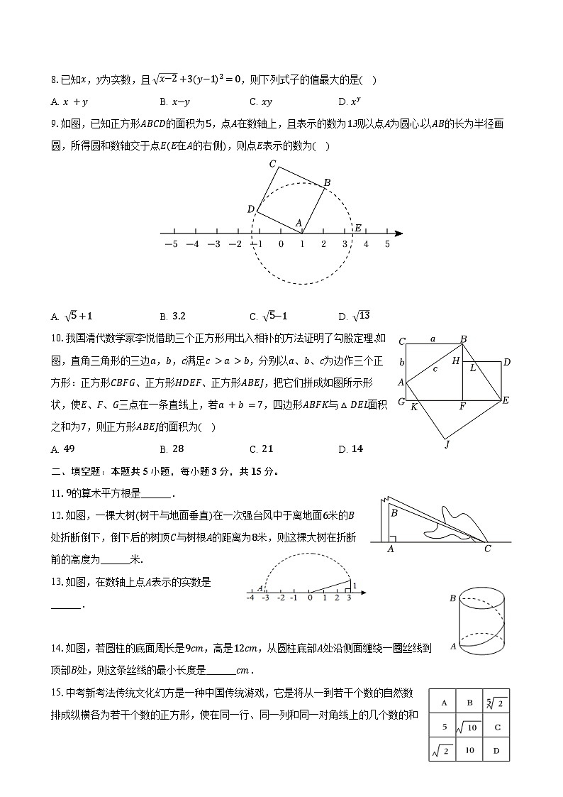 2024-2025学年广东省深圳市福田实验教育集团侨香学校八年级（上）开学数学试卷（含答案）第2页