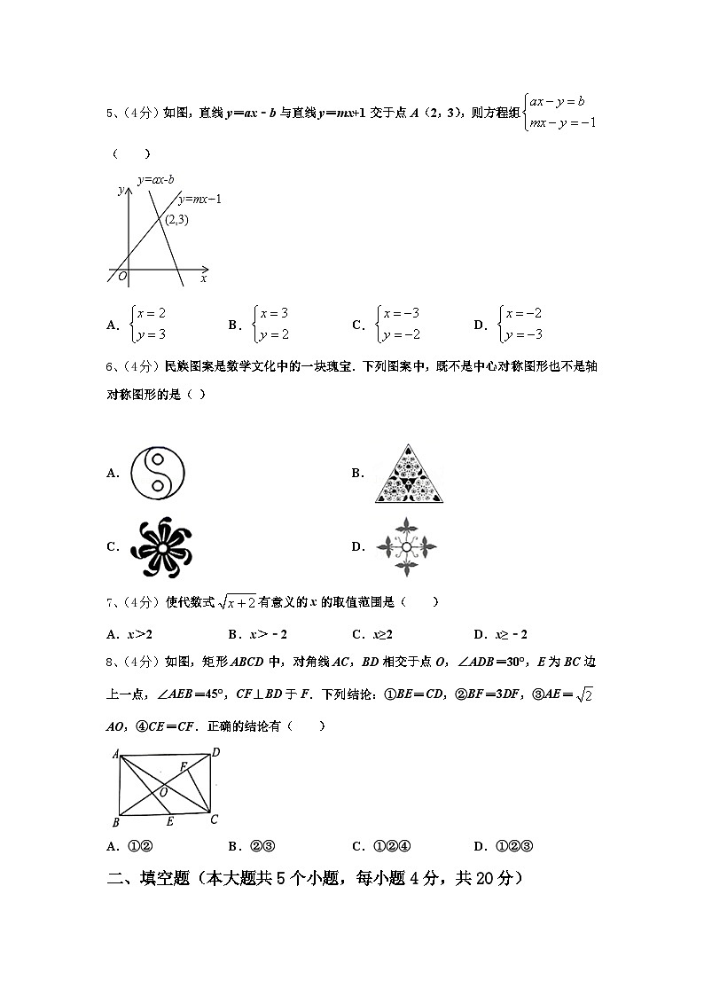 2024年山东省聊城茌平县联考数学九上开学教学质量检测模拟试题【含答案】02