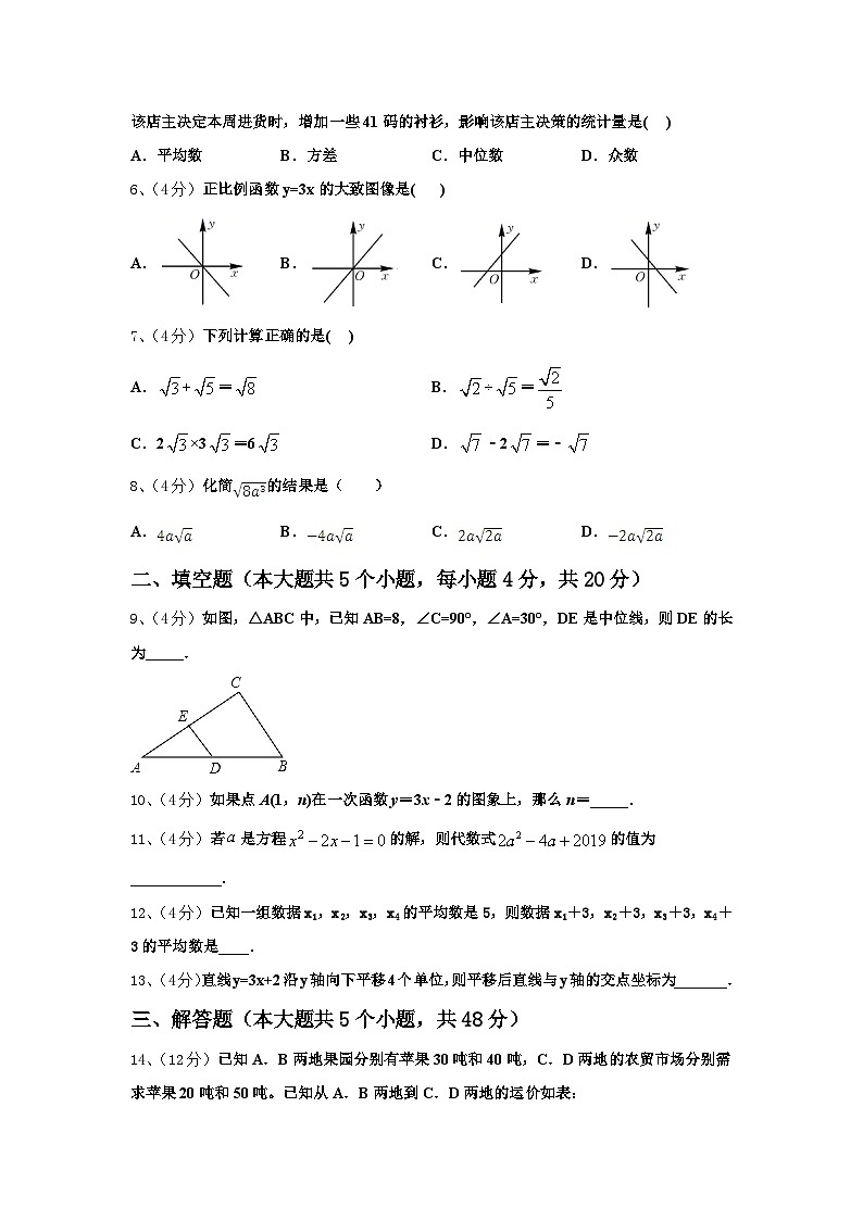 2024年山东省聊城市名校九年级数学第一学期开学学业质量监测模拟试题【含答案】第2页