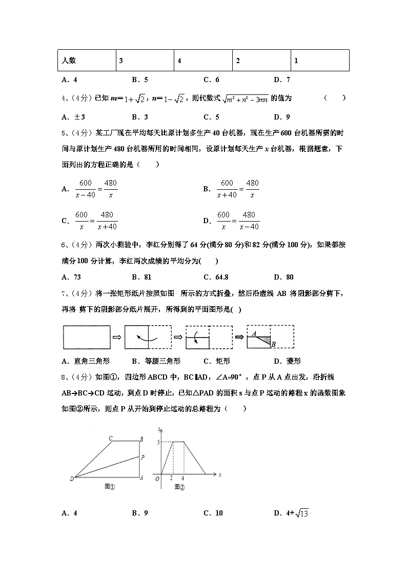 2024年山东省威海市文登区文登实验，三里河中学数学九上开学调研模拟试题【含答案】02