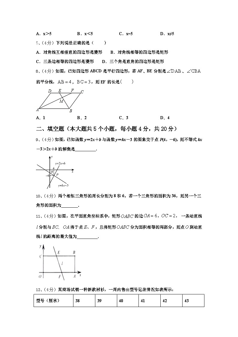 2024年山东省潍坊市寒亭区九年级数学第一学期开学考试模拟试题【含答案】第2页
