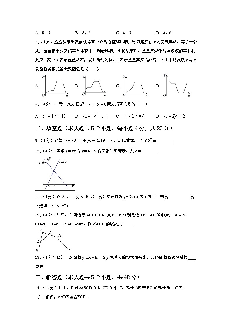 2024年山东省枣庄市中学区永安乡黄庄中学九年级数学第一学期开学联考模拟试题【含答案】第2页