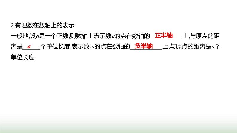 人教版七年级数学上册第一章1.2.2数轴课件第4页