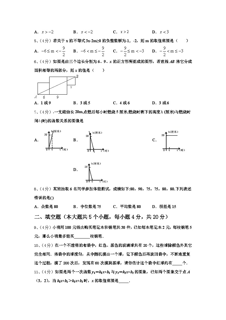 2024年天津市河东区九上数学开学统考模拟试题【含答案】02