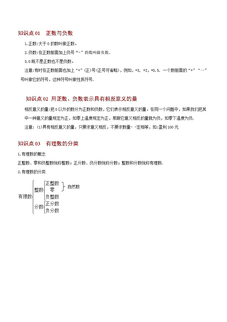 浙教版七年级数学上册同步精品讲义第1课从自然数到有理数(学生版+解析)第3页