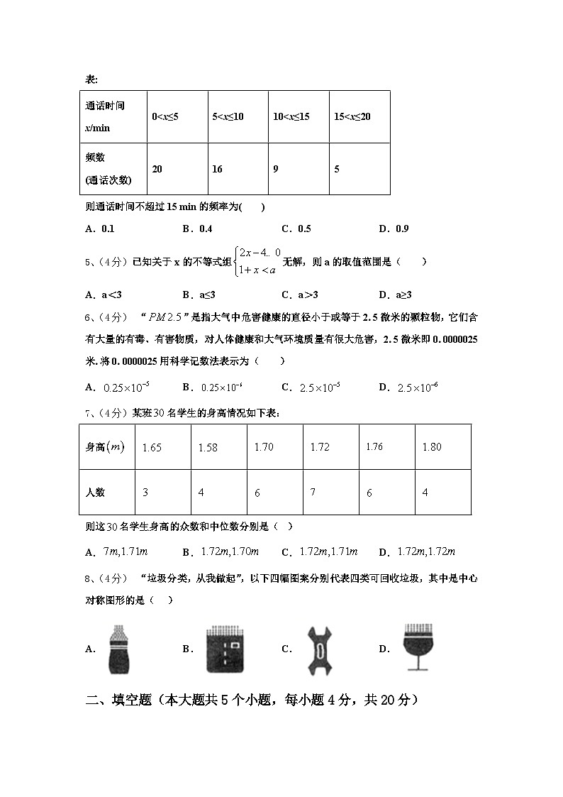 2024年浙江省湖州市长兴县数学九上开学监测模拟试题【含答案】02