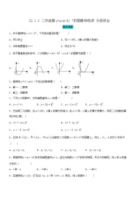 初中数学人教版（2024）九年级上册22.1.1 二次函数课时训练