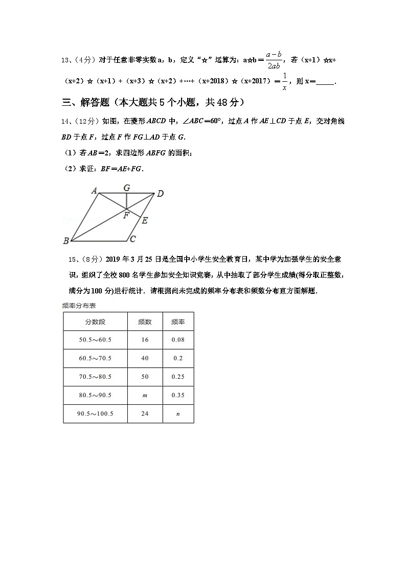 2025届福建省福州市鼓楼区福州第一中学数学九上开学联考试题【含答案】03