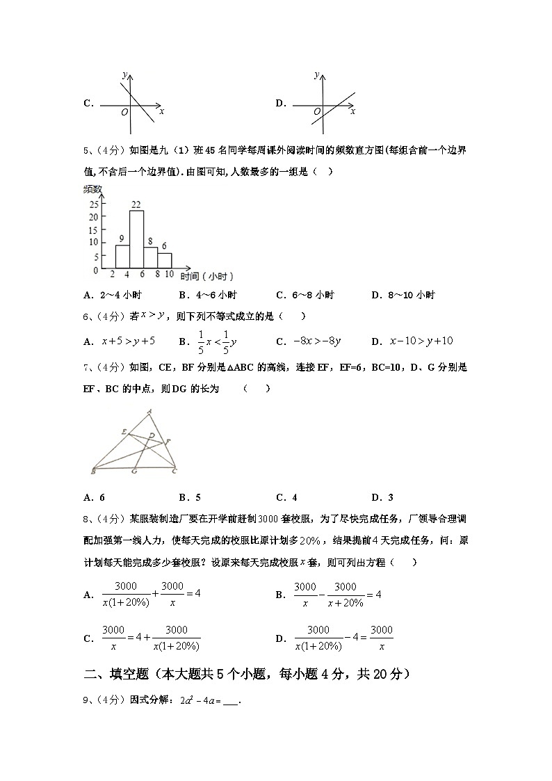 2025届福建省福州市华伦中学数学九上开学复习检测试题【含答案】02