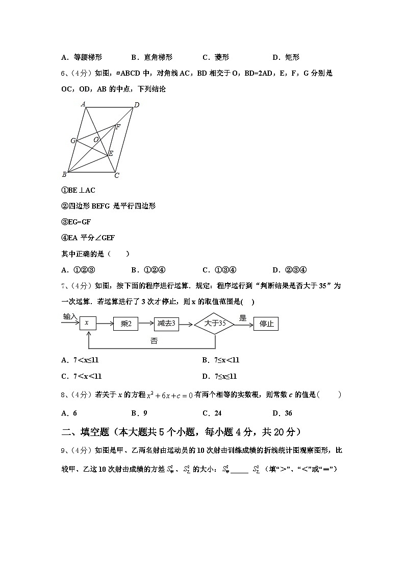 2025届福建省莆田市哲理中学数学九上开学达标检测模拟试题【含答案】02