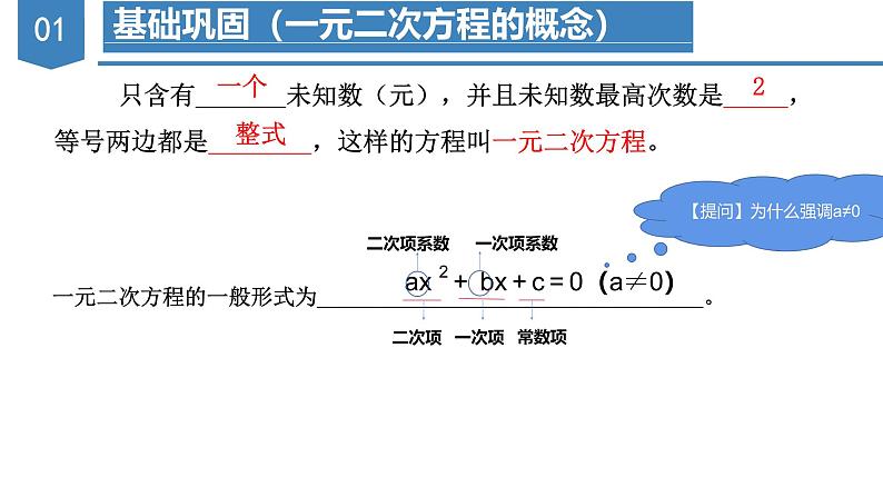 人教版九年级数学上册同步备课 第二十一章 一元二次方程（章末总结）（课件）06