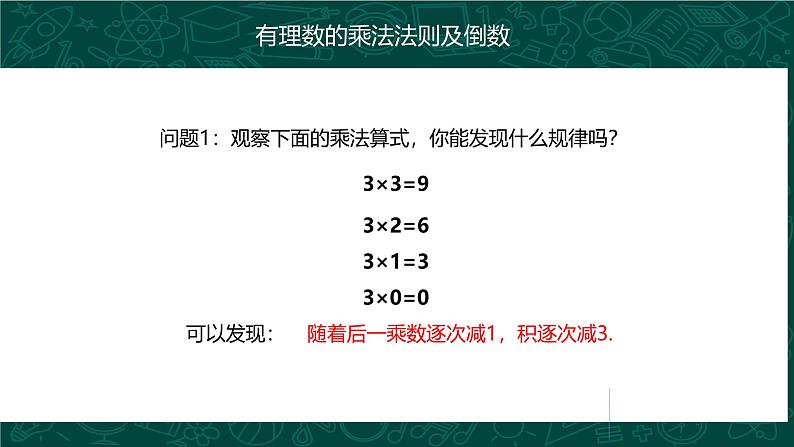 人教版七年级数学上册同步精品课堂 1.4.1 有理数的乘法（同步课件）第6页